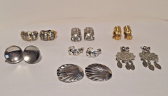 Lot of 6 Pairs Vintage Unbranded & 1 Branded Sterling Silver Fashion Earrings