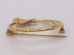 ’30s Antique Butterfly BELAIS Art Deco 10K Gold Filigree Brooch Pin 1.3 grams