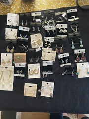 Lot Of 32 Assorted Pairs Mostly Vintage Earrings For Pierced Ears