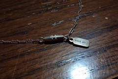 Vintage New York “Gold Dust” Glass Flower & Leaf Necklace REPAIRED See Pics/Desc