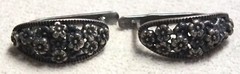 Beautiful Vintage Sterling Silver Flower Motif Earrings