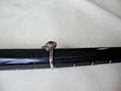 VINTAGE RETRO MOD MARCASITE FANCY RIBBON BOW STERLING SILVER STAMP 925 RING SZ 7