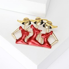 Fashion Red Sisters Ladies Brooch Pin for Women My Best Friends Cute Enameled…