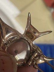 Coro Duette 1940s Vermeil Sterling Jelly Belly Angel Fish Brooch