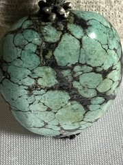 Vintage Southwestern Chunky Turquoise Nugget Necklace – 22″ Matinee, 67g