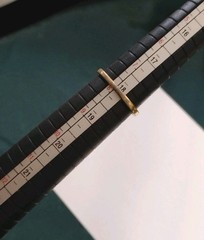 Vintage ESPO Esposito Sz 8.25 14K Gold Electroplate Pre-owned Spinel(?) Ring!