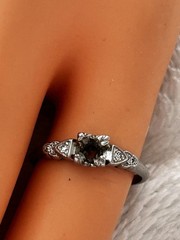 Antique 1920’s Art Deco Platinum Diamond Engagement Ring Setting