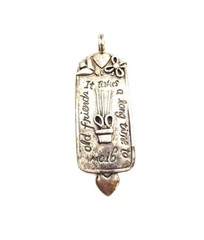 VTG JM Designs Sterling Silver 925 It Takes a Long Time Gardening Plant Pendant
