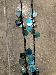 NWT Birch Hill Chain necklace Summer Blue 32” Long