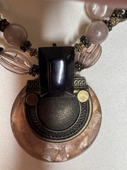 Vintage Anthony Alexander Natural Stone Statement Necklace