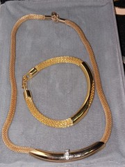 Avon Jewlery Lot Necklace Bracelet Brooches and Earrings Gold Tone