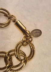 Vintage Lawrence VRBA STATEMENT Charm Long Necklace 29″ Plus 5″ Dangle Drop