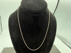 4.01g Vintage Sterling Silver 925 Rolo Link Chain Necklace 18 in M