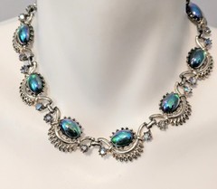 Vtg Costume Jewelry Necklace Signed Lot Faux Pearl Rhinestone Napier Monet Coro