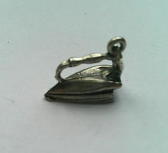 Vintage Sterling Silver Clothes Iron Charm