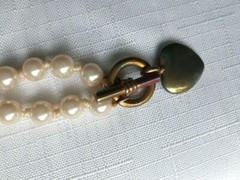 3 Vintage White Faux Pearl Necklaces 34- 23- & 19 Inches – As Pictured – VM171
