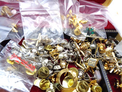 Vintage 9 lbs Estate Collector 300+ pc Cufflinks Tie Tac Clasp Clip Many Signed