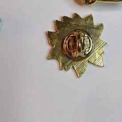 Vintage Christmas Brooches Trees / Bells / Santa / Poinsettia pins lot Of 6