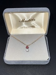 Vintage Medici Necklaces And Earrings Cubic Zirconia And Amethston