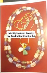 Vintage 1982 Avon Tourmaline Impressions Pendant Necklace Signed 17″ Multi-Stone