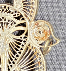 Vintage Silver Filigree Bracelet and Pendant From The 1970s / 1980s Lot of 2