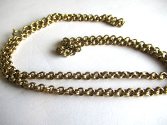 Vintage 60’s gold tone chain Necklace 24 inch