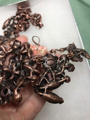 Joan Rivers XXV Classics Collection Necklace Earring Set Enamel Rhinestones