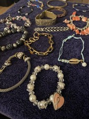Lot Of Assorted Vintage Bracelets- Costume Jewelry Some Vtg Some Not