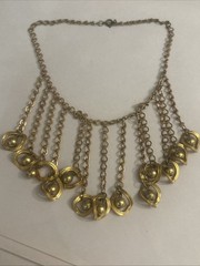 30 Vtg Goldtone Costumes Jewelry Lot Coro, SAC, Lisner, Trifari, 7 Monet, Etc.