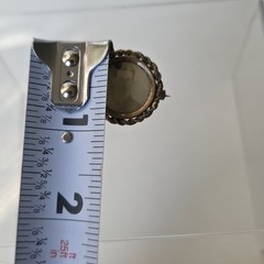 Antique Victorian Framed Brooch Portrait Photo Of Male C Clasp