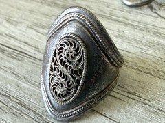 LOT Vintage Taxco Sterling Silver 925 Wrap Dogwood Chunky Rings No Stones 28g