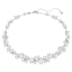Swarovski Constella necklace Round cut, white, rhodium plated