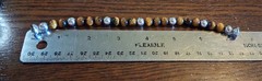 Vintage MILOR Italy Magnetic Sterling Tigereye Bracelet Fits 6.5″ See Pics/Descr