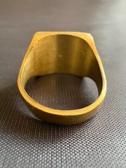 Vintage Moroccan Tuareg Brass Ring Berber Sahara Handmade Ring Brass Size 9.5 US