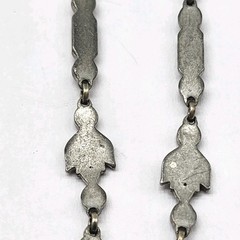 Art Deco Paste Rhinestone Festoon pendant Necklace 1920s antique