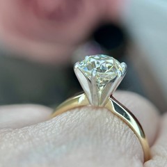 Antique Natural GIA 2.48 K VS2 Antique Old Mine Cut Diamond Engagement Ring