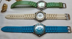 Costume Jewelry Large Assorted Colorful Lot Necklaces Bracelets Watches & More