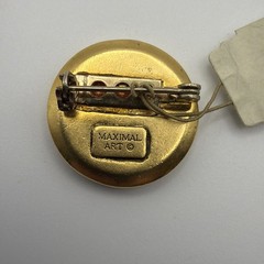 Vintage Rare Maximal Art Christmas Pin Santa Ho Ho Ho