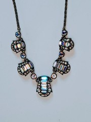 Hollycraft Crystal Aurora Borealis Rhinestone Necklace