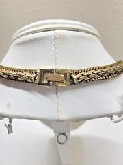 VTG 1950 BROOKRAFT Goldtone Necklace 14″