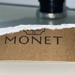 Monet Bracelet Rhinestone Clear Gold Tone Expandable Signed M With Stone NWT New