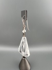Vintage 925 Quartz Earring Single Sterling Silver Dangle Signed Deb Guyot