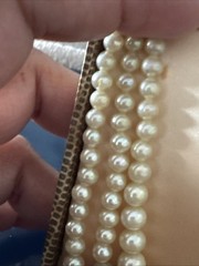 Vintage Pearl Necklace Three Strand Pearls Ciro Of Bond St London & New York