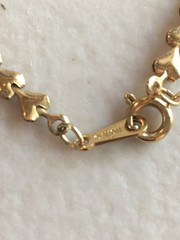 Avon Endless Heart Chain Necklace Gold Tone Vintage