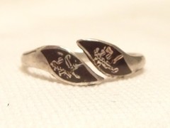 Siam Sterling Silver Ring Antique Size 3.25