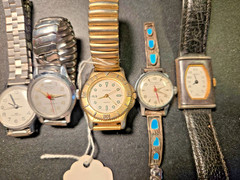 Vintage Watch Lot – Wristwatches & Pocket Watches – Estate Storage Unit Find