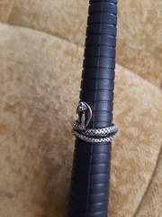 Vintage Cobra Snake Ring Size 8 1/4 Snake Reptile Lover Biker Ring