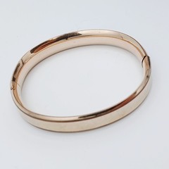 Antique ~ J.M.F. & Co. Monogramed Gold Filled Hinged Bangle Bracelet