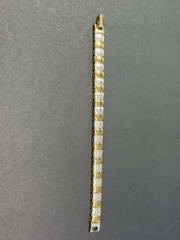Vintage Napier Two Tone Link Bracelet 1990s 2000s New Old Stock NOS Tag 7.25″
