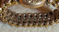 Antique D.F. Briggs CARMEN Sweetheart Expansion Bracelet Engraved Monogram